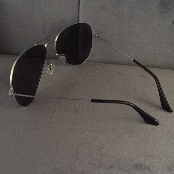 Ray Ban polarized aviator mirror silver sunglasses main image 4